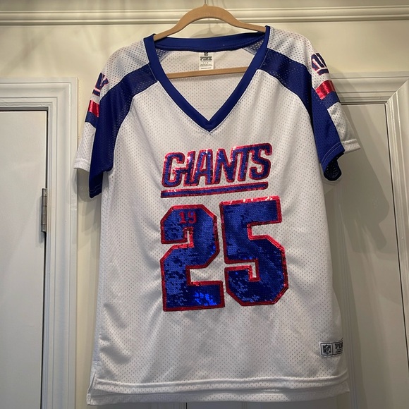 PINK Victoria's Secret Tops - Pink New York Giants Sequin Jersey